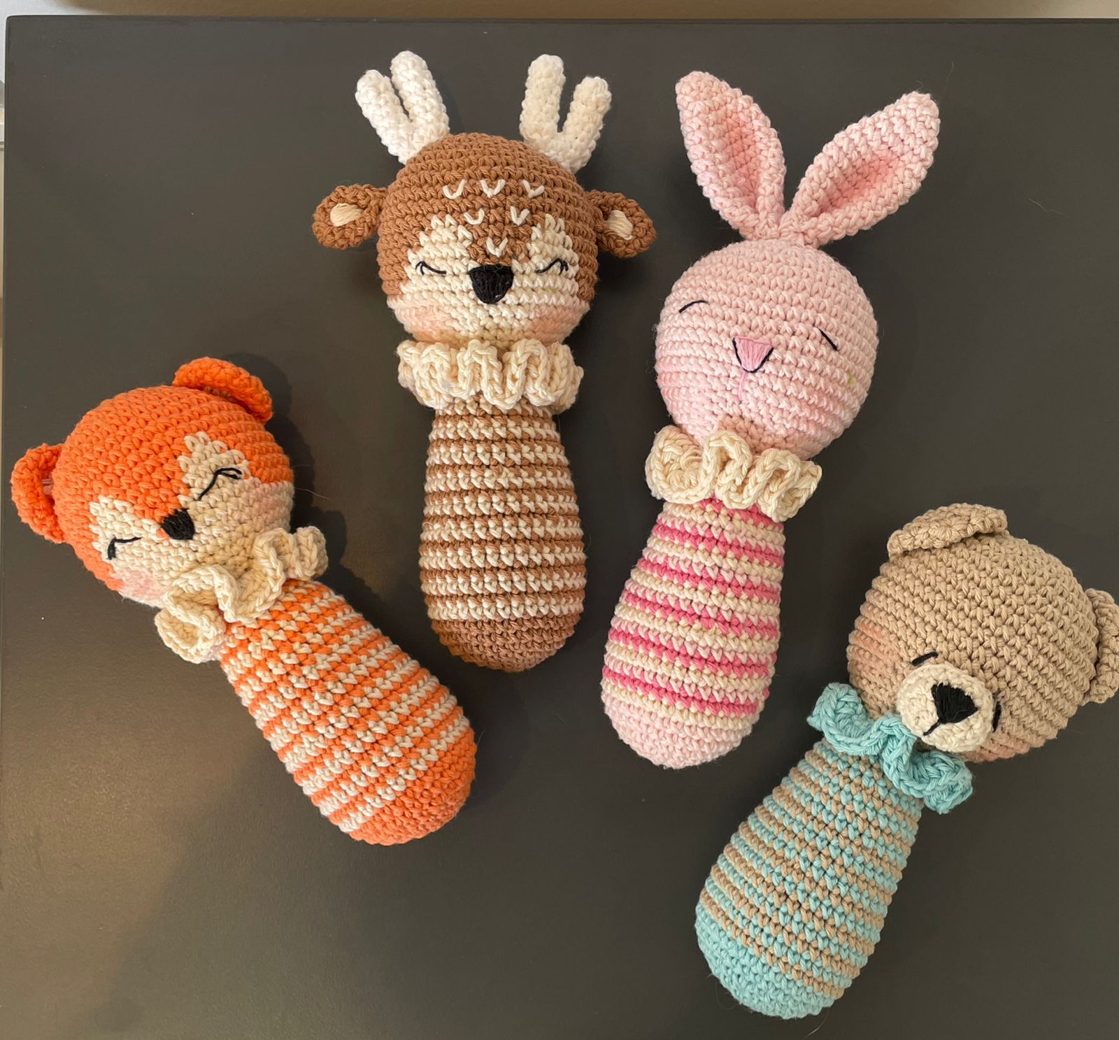AMIGURUMI SONAJEROS LANA HIPOLARGENICA (APTO PARA LAVARROPAS) – Pañalera Belyan