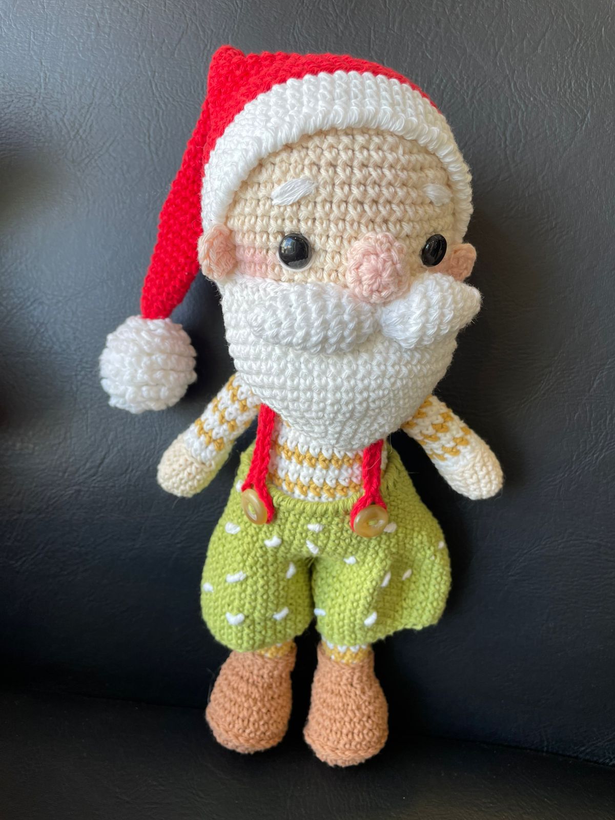 AMIGURUMI PAPA NOEL  LANA HIPOLARGENICA (APTO PARA LAVARROPAS) – Pañalera Belyan