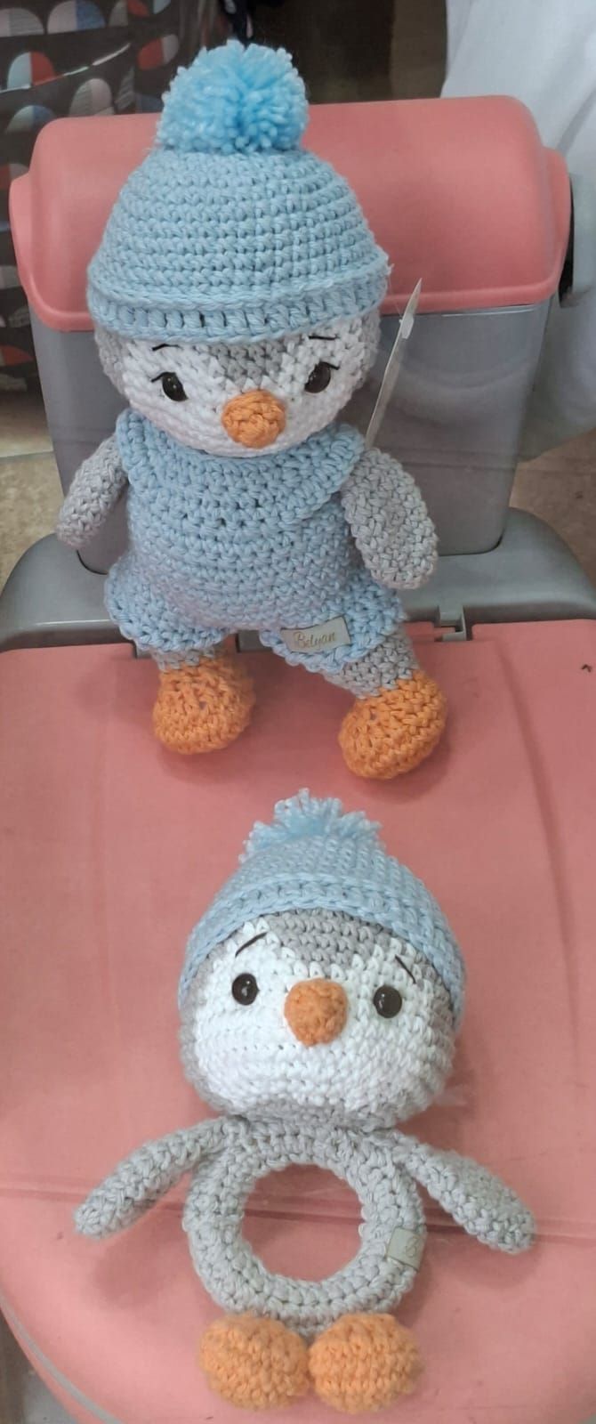 AMIGURUMIS DE PINGUINOS HILO HIPOLARGENICO (APTO PARA LAVARROPAS) – Pañalera Belyan