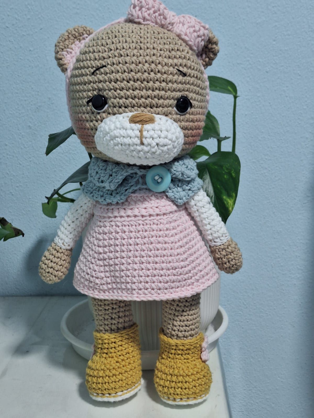AMIGURUMI OSITA HILO HIPOLARGENICO (APTO PARA LAVARROPAS) – Pañalera Belyan