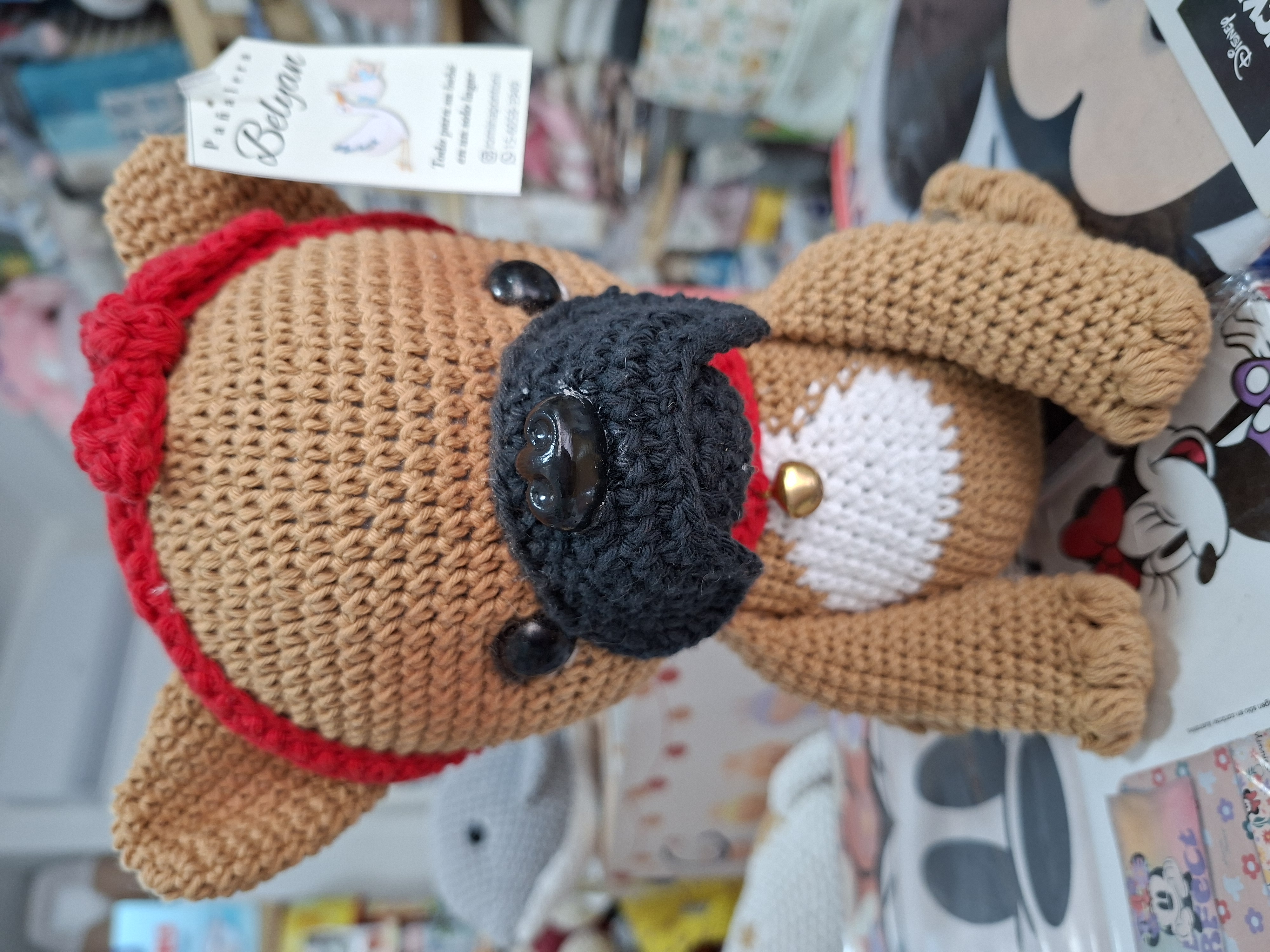 Amigurumi, hilo hipoalergenico, perrito. – Pañalera Belyan