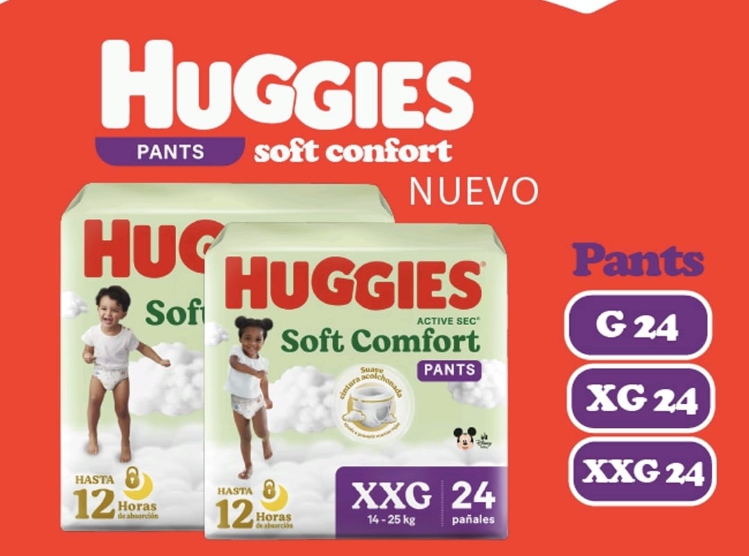 HUGGIES PANTS SOFT CONFORT – Pañalera Belyan