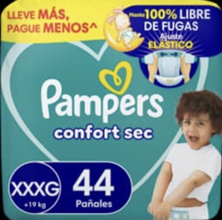 PAMPERS CONFORT SEC  XXXG X 44 – Pañalera Belyan